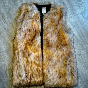 Zara Fuax Fur Vest Size Small